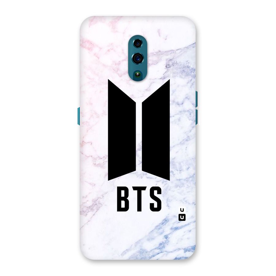 BTS Logo Marble Print Back Case for Oppo Reno
