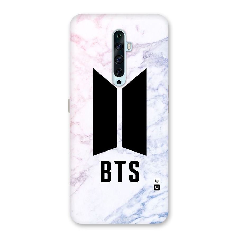 BTS Logo Marble Print Back Case for Oppo Reno2 Z