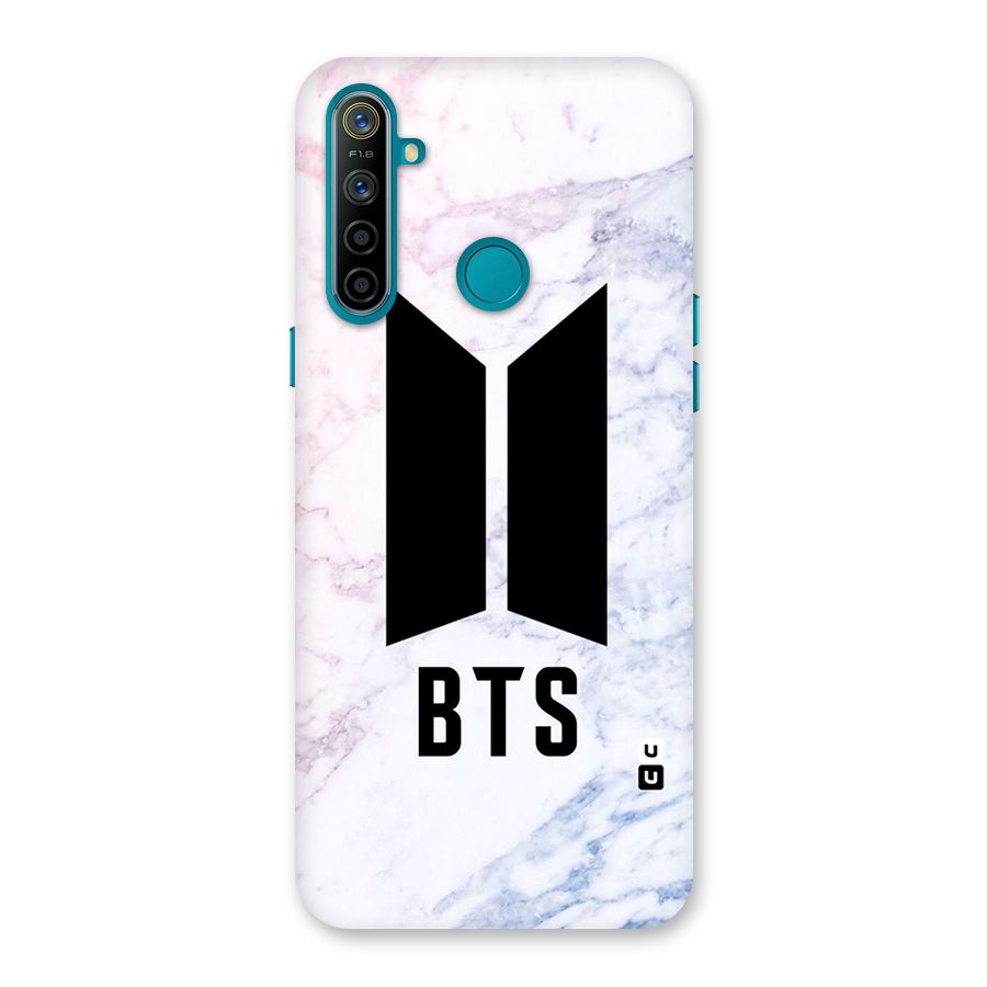 BTS Logo Marble Print Back Case for Realme 5i