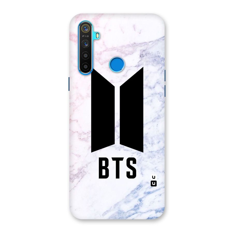 BTS Logo Marble Print Back Case for Realme 5s