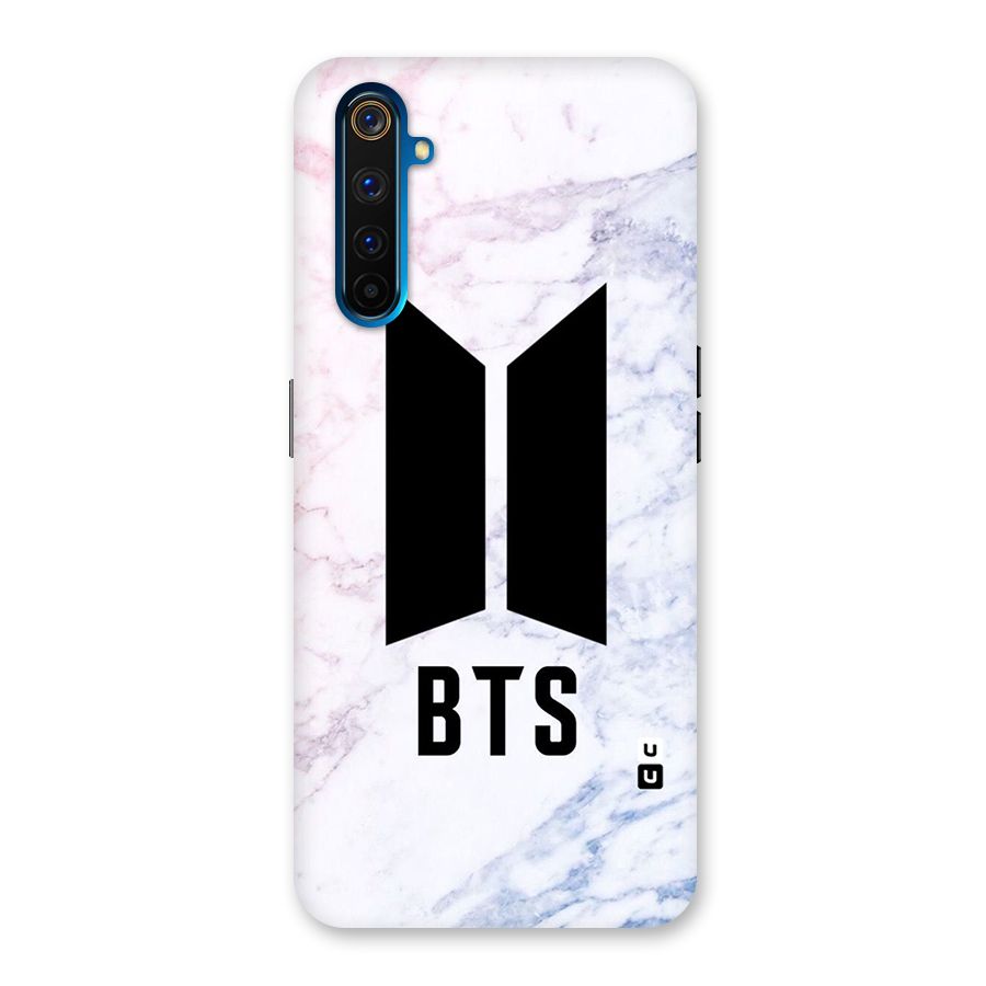 BTS Logo Marble Print Back Case for Realme 6 Pro