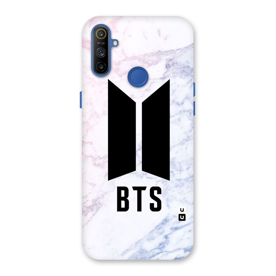 BTS Logo Marble Print Back Case for Realme Narzo 10A