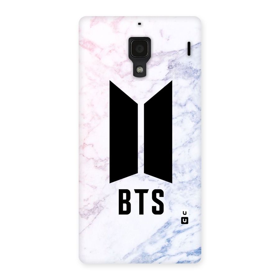 BTS Logo Marble Print Back Case for Redmi 1S