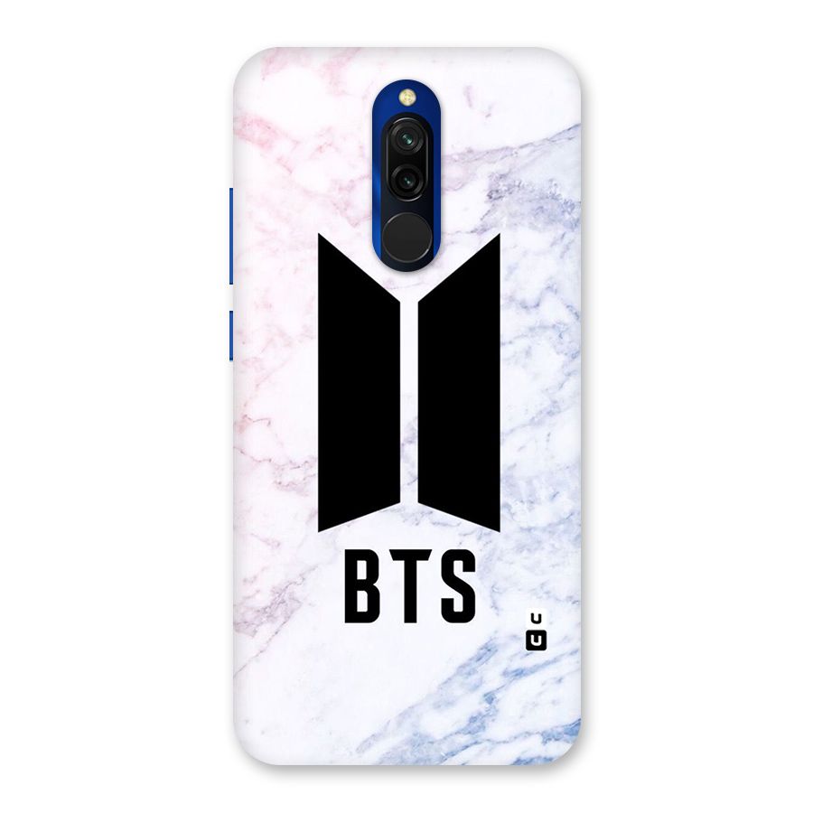 BTS Logo Marble Print Back Case for Redmi 8