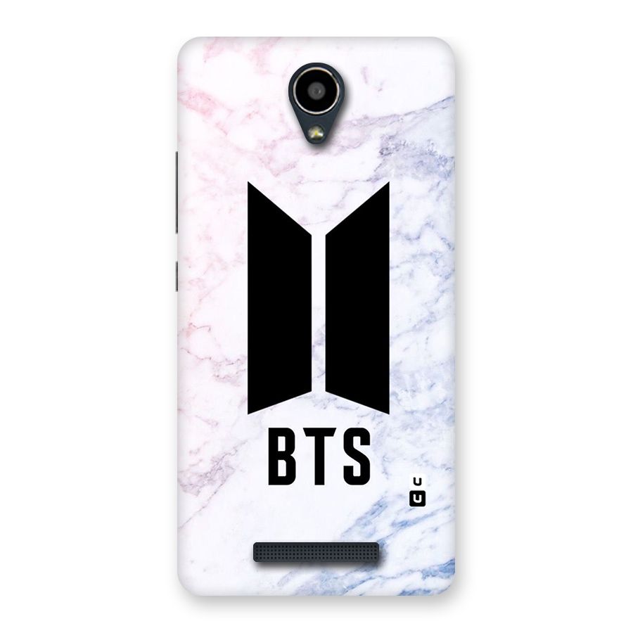 BTS Logo Marble Print Back Case for Redmi Note 2