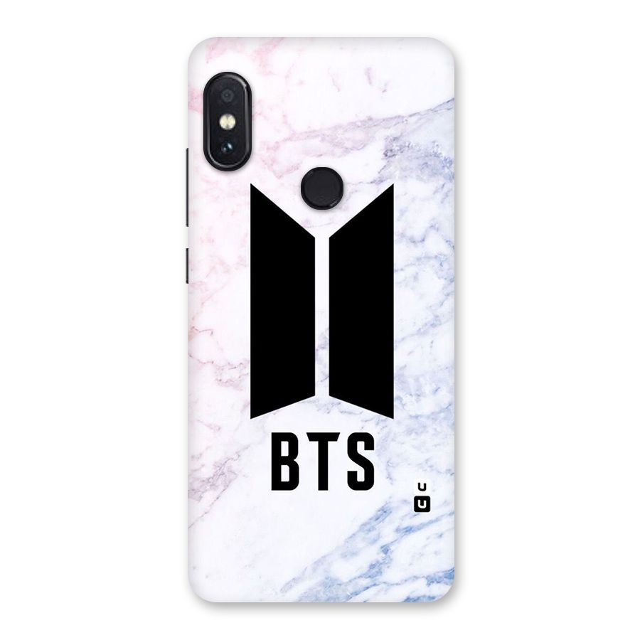 BTS Logo Marble Print Back Case for Redmi Note 5 Pro