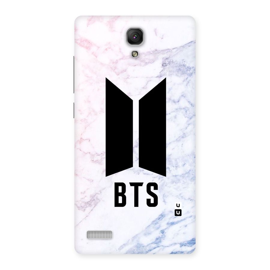 BTS Logo Marble Print Back Case for Redmi Note Prime