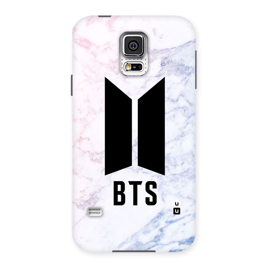 BTS Logo Marble Print Back Case for Samsung Galaxy S5
