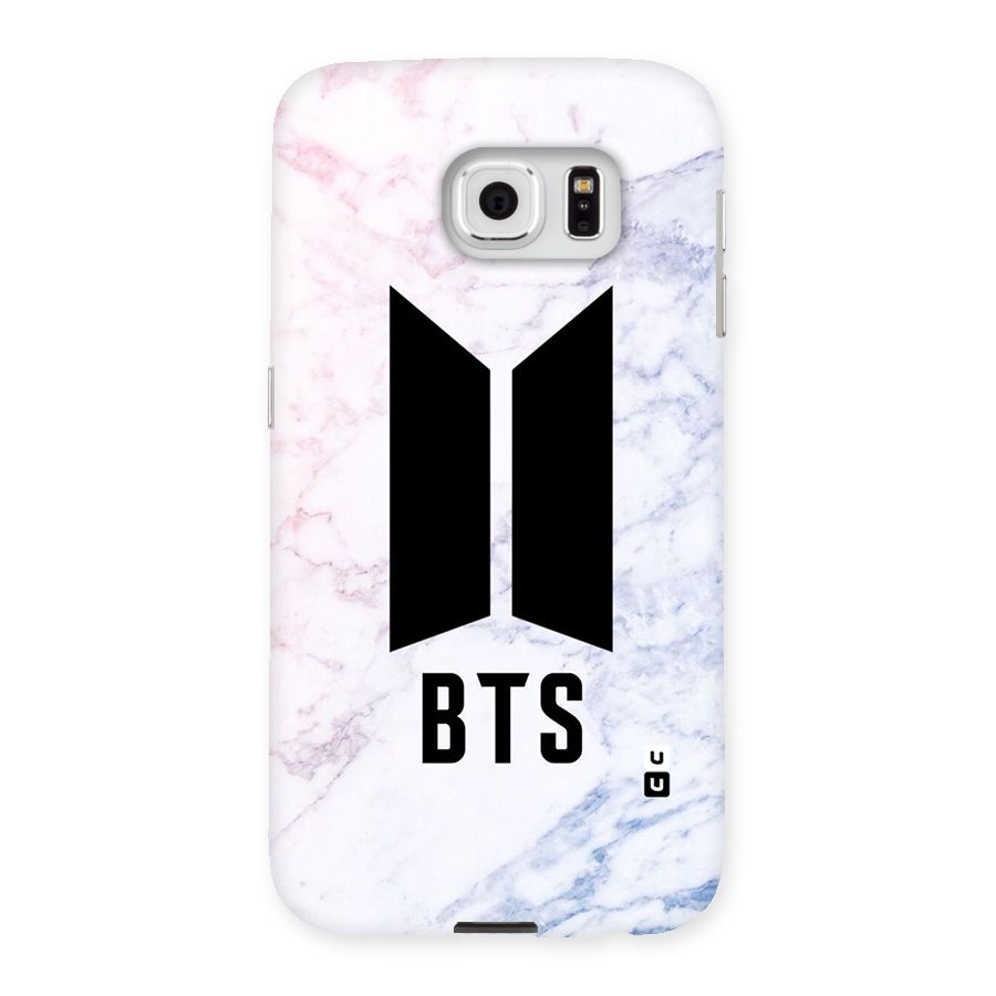 BTS Logo Marble Print Back Case for Samsung Galaxy S6