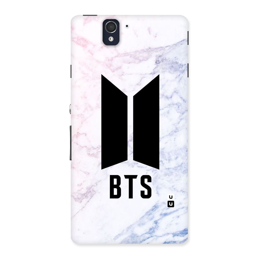 BTS Logo Marble Print Back Case for Sony Xperia Z