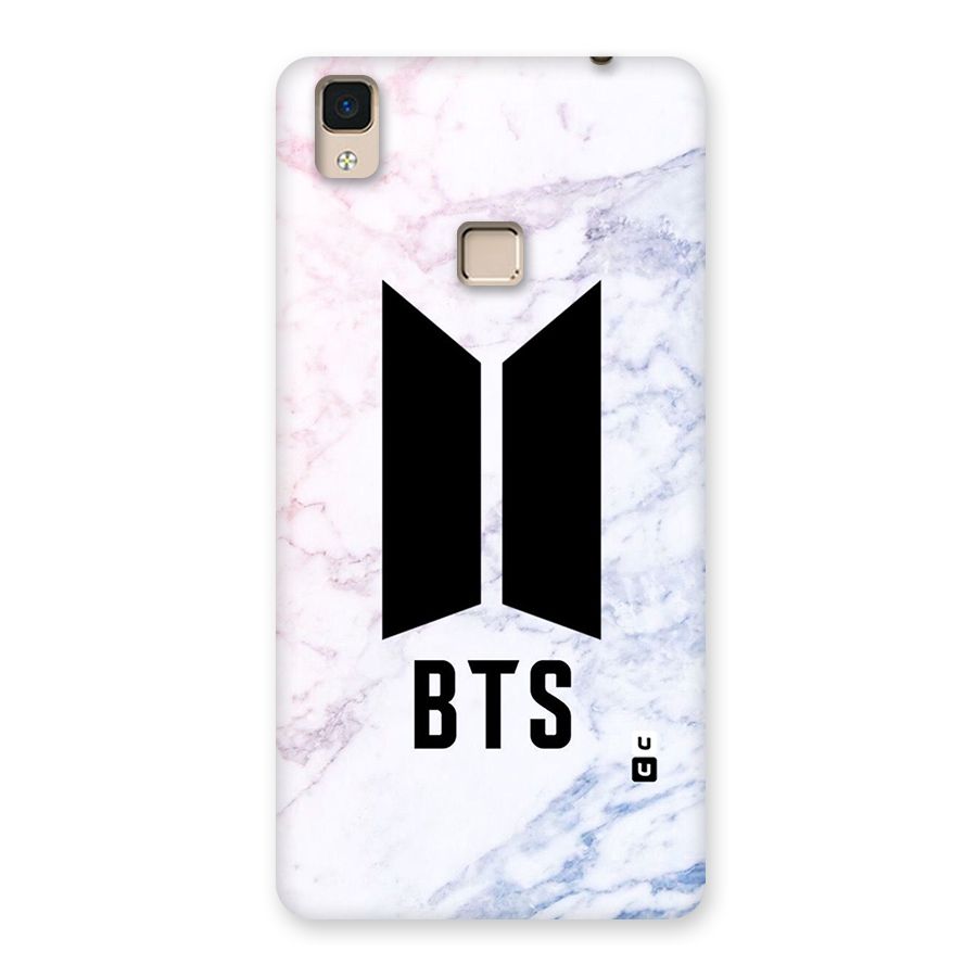 BTS Logo Marble Print Back Case for V3 Max