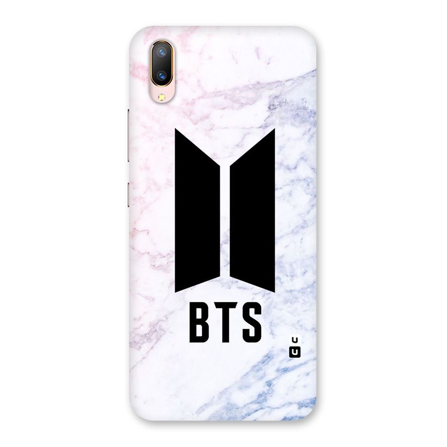 BTS Logo Marble Print Back Case for Vivo V11 Pro
