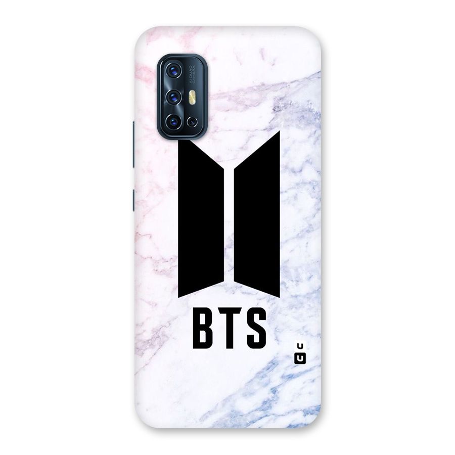 BTS Logo Marble Print Back Case for Vivo V17