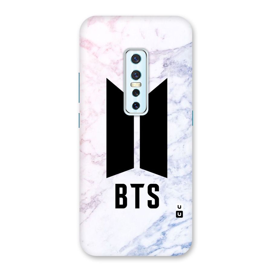 BTS Logo Marble Print Back Case for Vivo V17 Pro