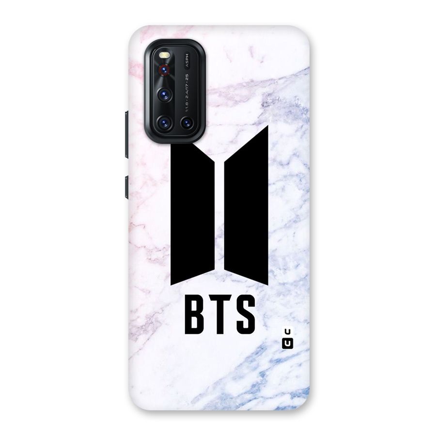 BTS Logo Marble Print Back Case for Vivo V19