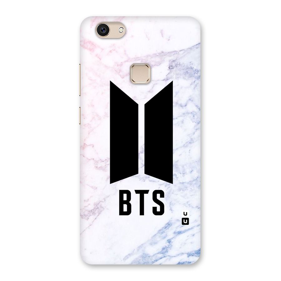 BTS Logo Marble Print Back Case for Vivo V7