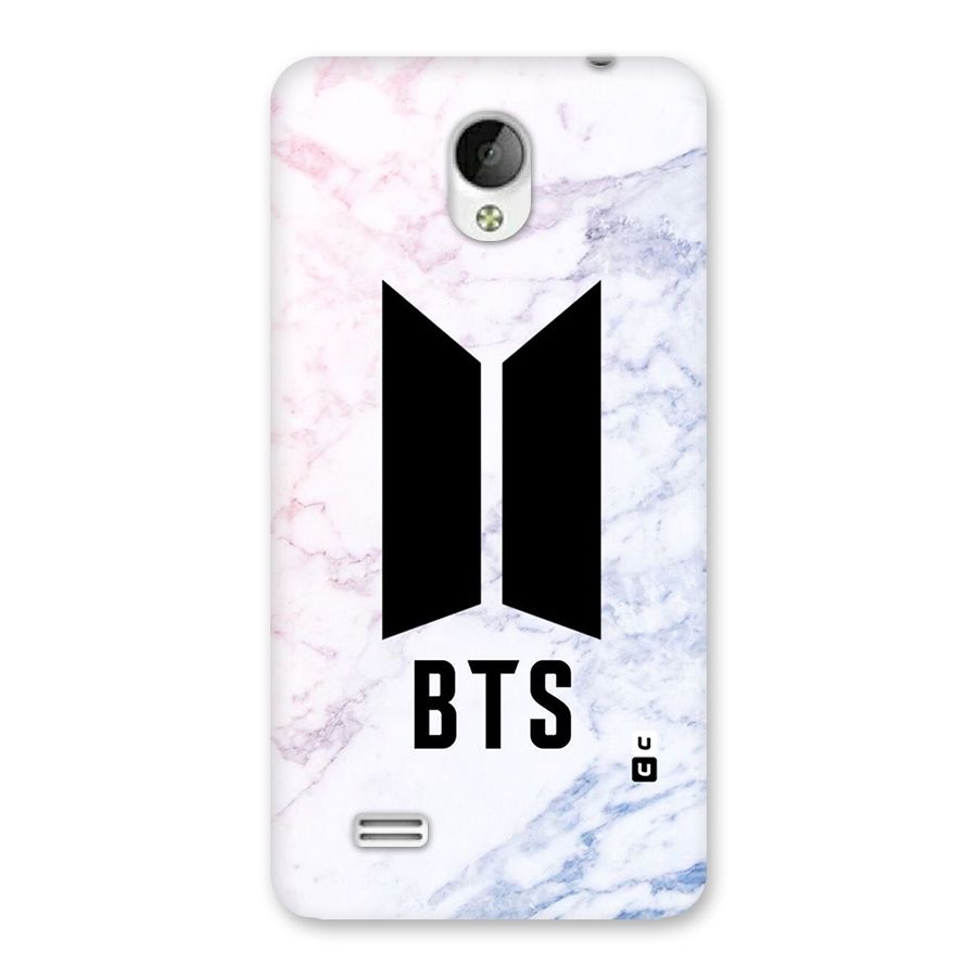 BTS Logo Marble Print Back Case for Vivo Y21