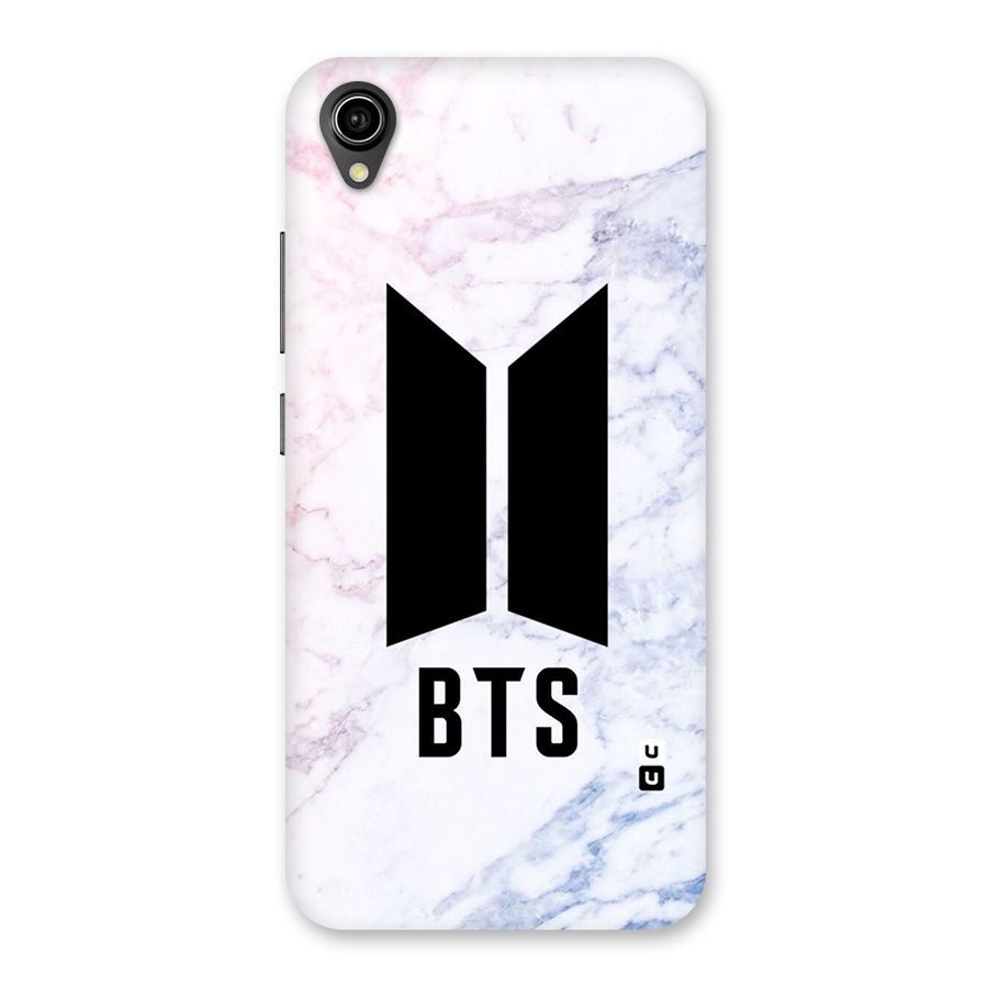 BTS Logo Marble Print Back Case for Vivo Y90