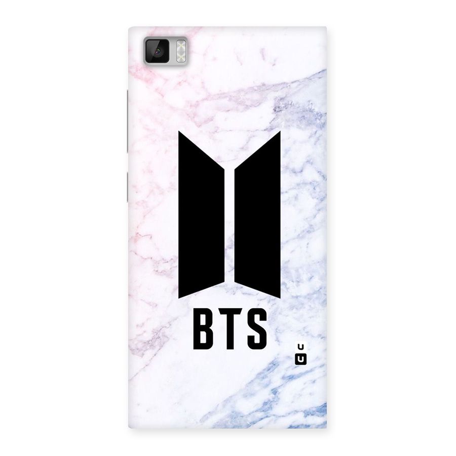 BTS Logo Marble Print Back Case for Xiaomi Mi3