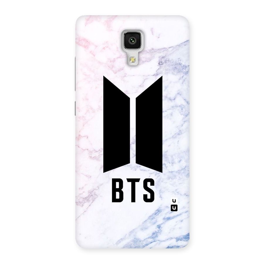 BTS Logo Marble Print Back Case for Xiaomi Mi 4