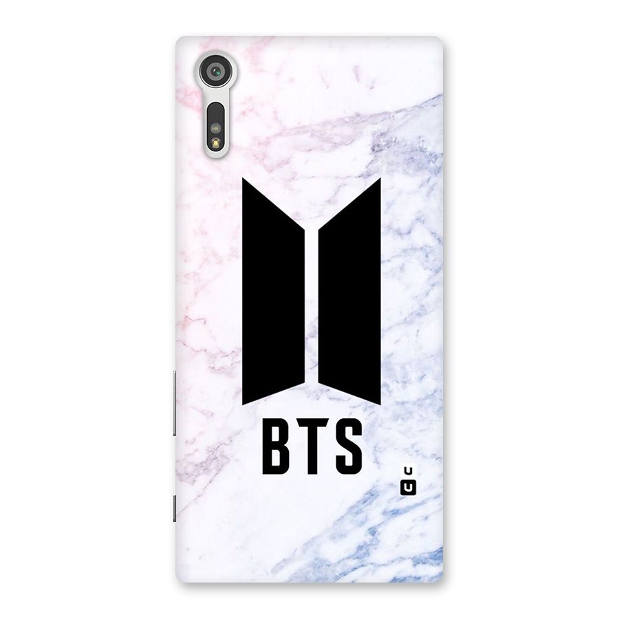 BTS Logo Marble Print Back Case for Xperia XZ