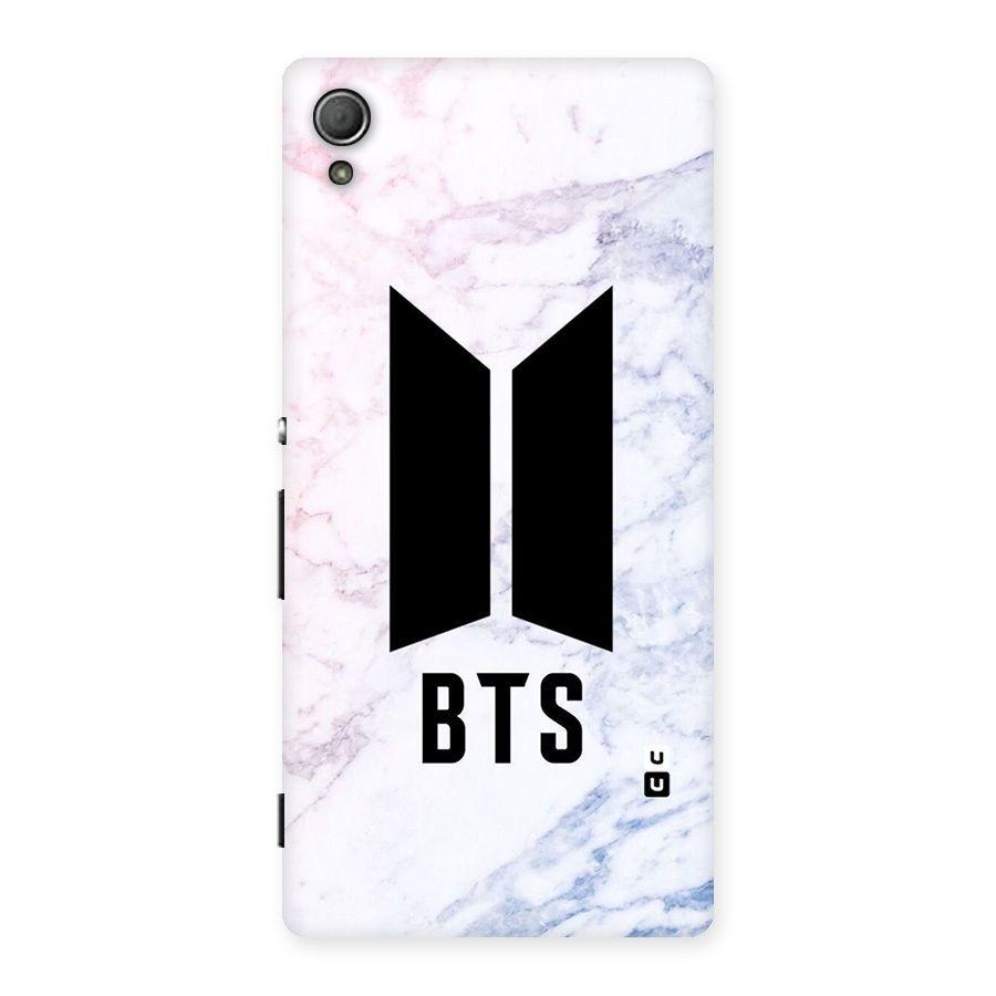 BTS Logo Marble Print Back Case for Xperia Z4