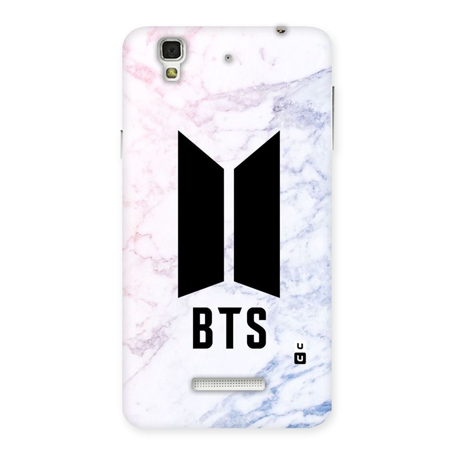 BTS Logo Marble Print Back Case for Yu Yureka