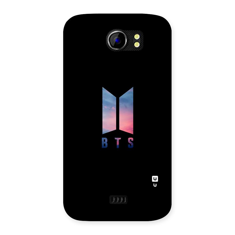 BTS Logo Sky Back Case for Micromax Canvas 2 A110