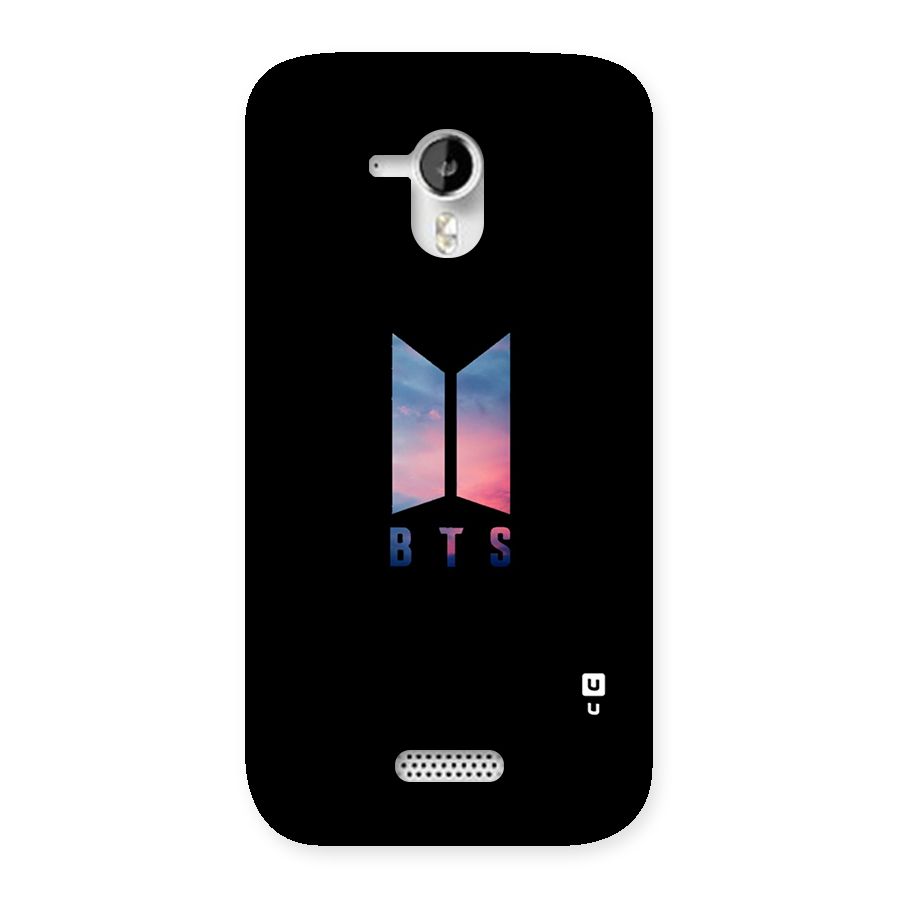 BTS Logo Sky Back Case for Micromax Canvas HD A116