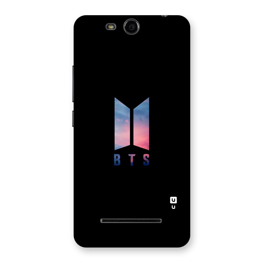 BTS Logo Sky Back Case for Micromax Canvas Juice 3 Q392
