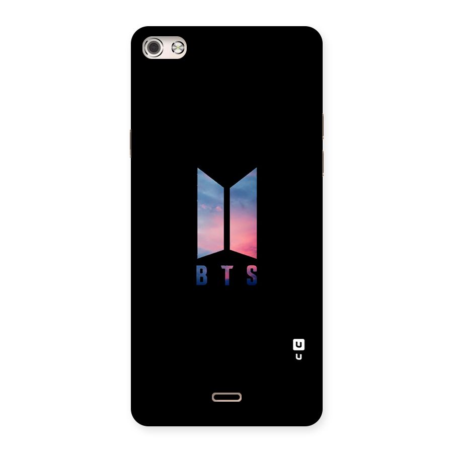 BTS Logo Sky Back Case for Micromax Canvas Silver 5