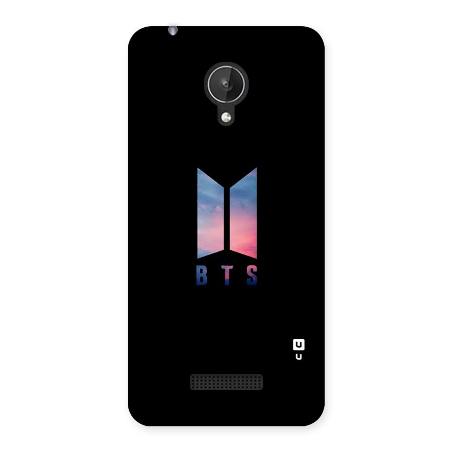 BTS Logo Sky Back Case for Micromax Canvas Spark Q380