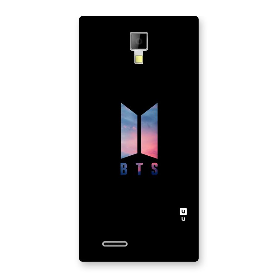 BTS Logo Sky Back Case for Micromax Canvas Xpress A99
