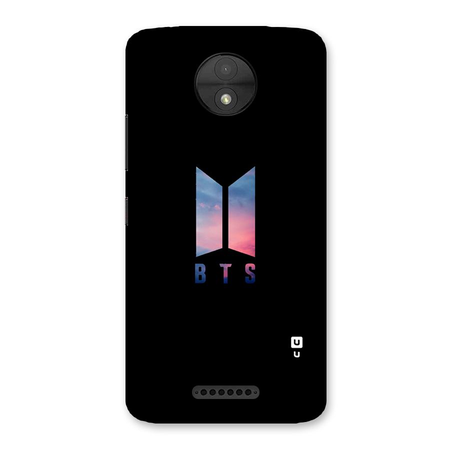 BTS Logo Sky Back Case for Moto C