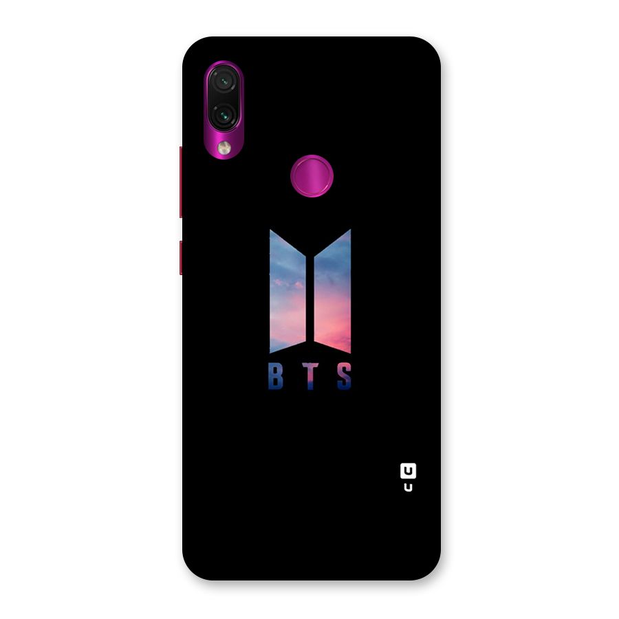 BTS Logo Sky Back Case for Redmi Note 7 Pro