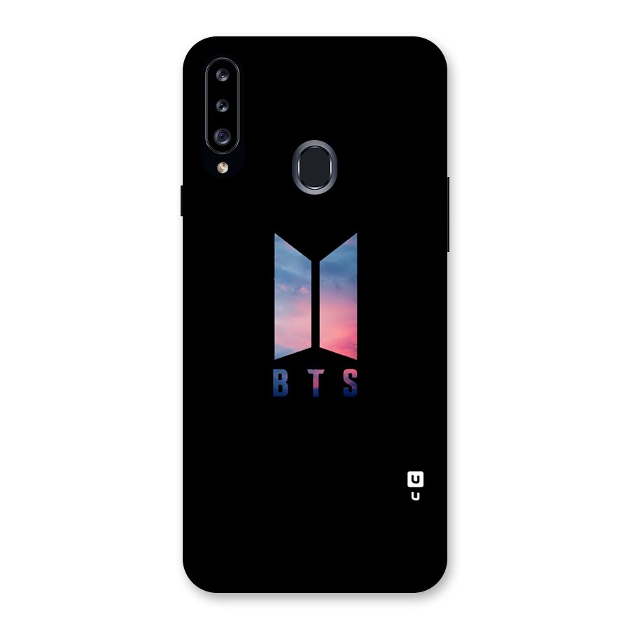 BTS Logo Sky Back Case for Samsung Galaxy A20s