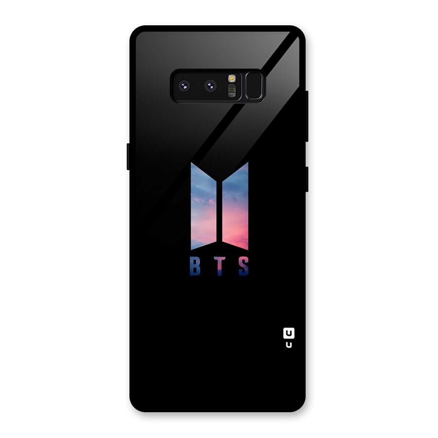 BTS Logo Sky Glass Back Case for Galaxy Note 8