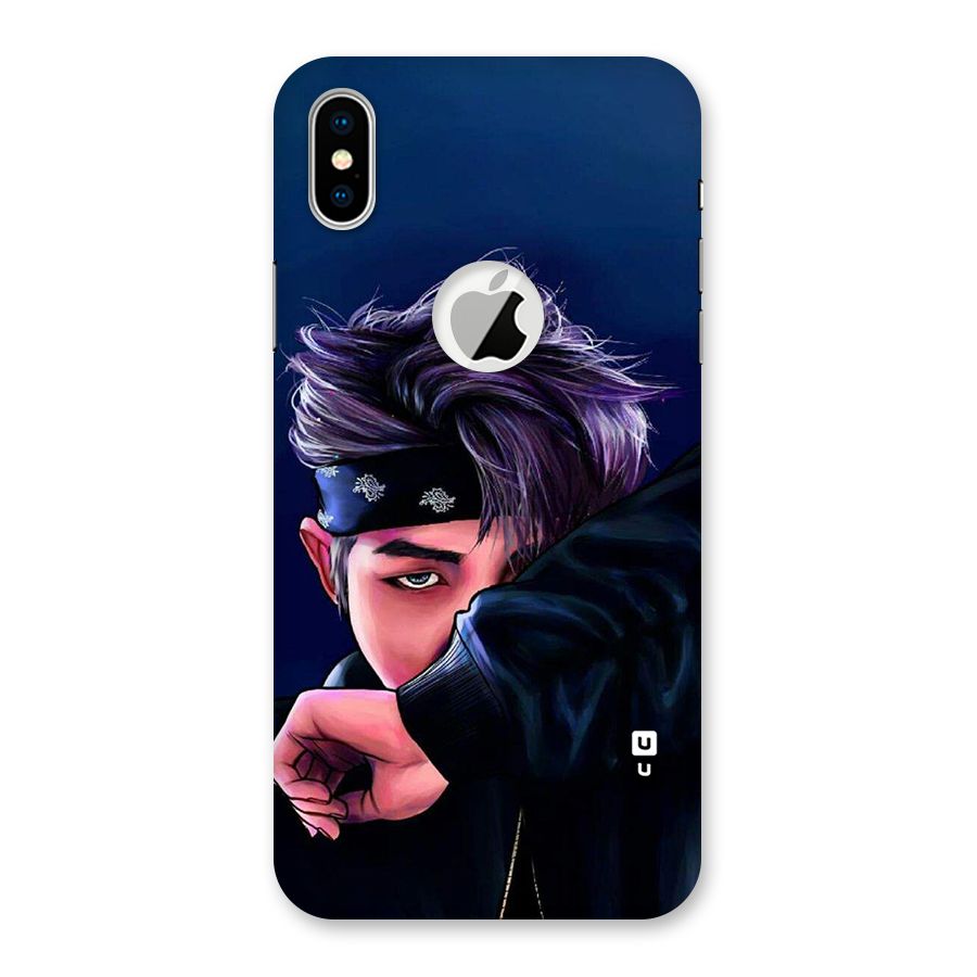 BTS Namjoon Artwork Back Case for iPhone XS Logo Cut