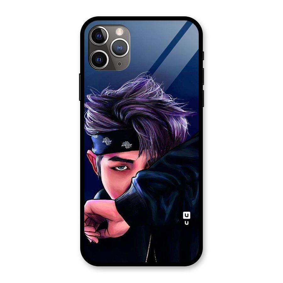 BTS Namjoon Artwork Glass Back Case for iPhone 11 Pro Max