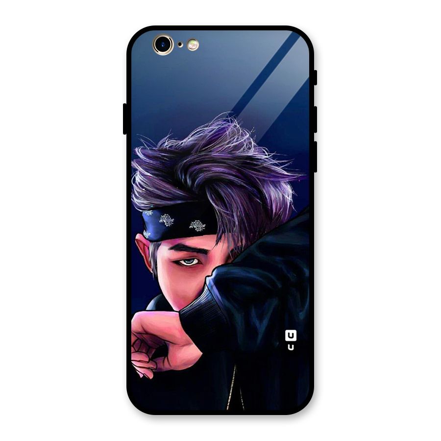 BTS Namjoon Artwork Glass Back Case for iPhone 6 6S