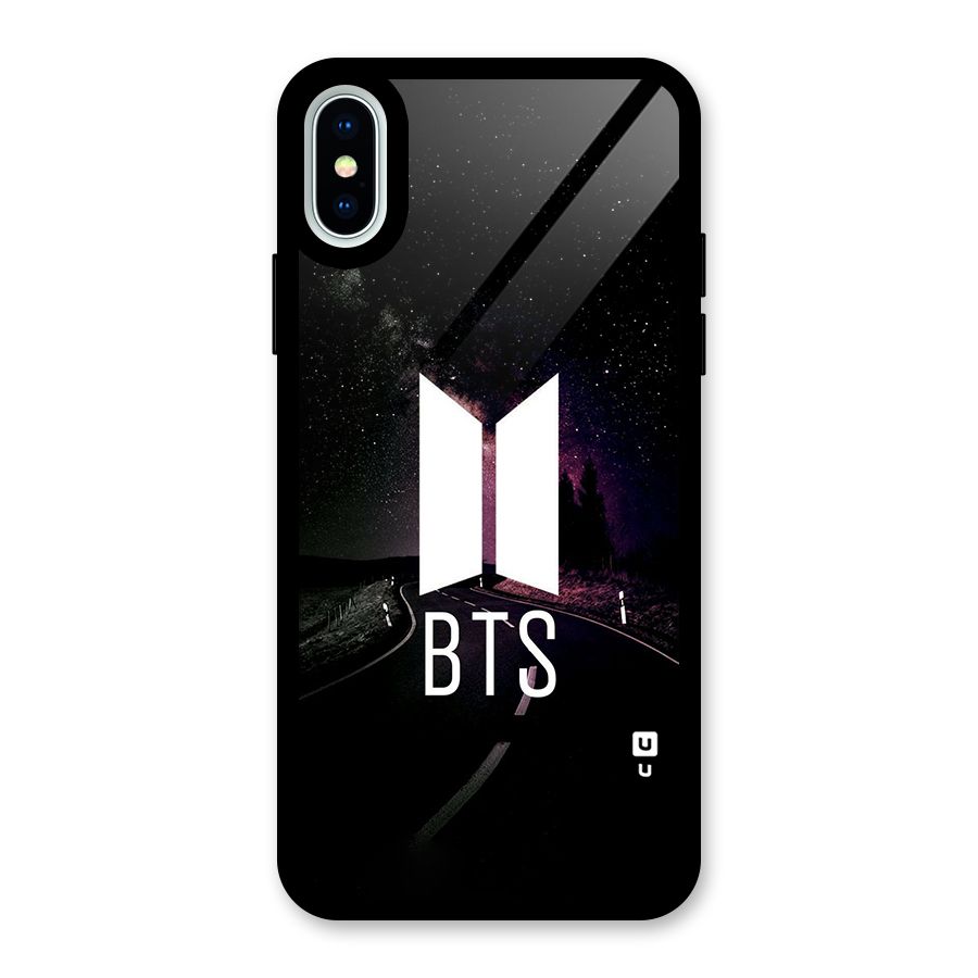 BTS Night Sky Glass Back Case for iPhone XS