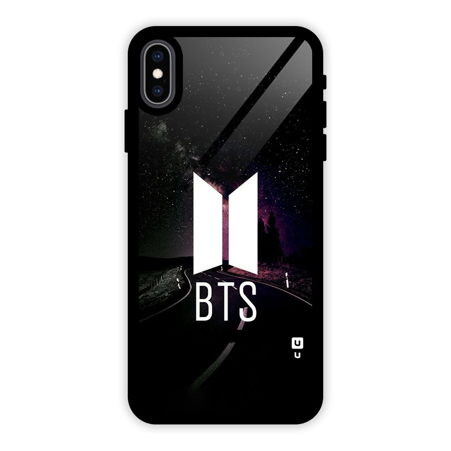 BTS Night Sky Glass Back Case for iPhone XS Max