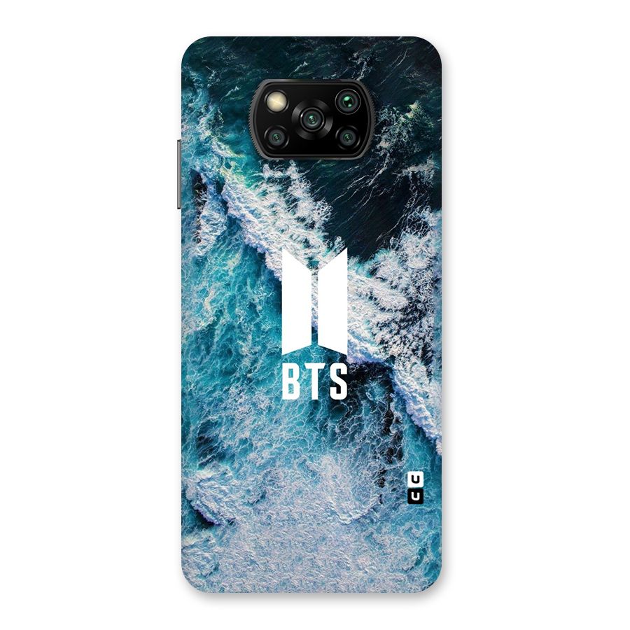 BTS Ocean Waves Back Case for Poco X3