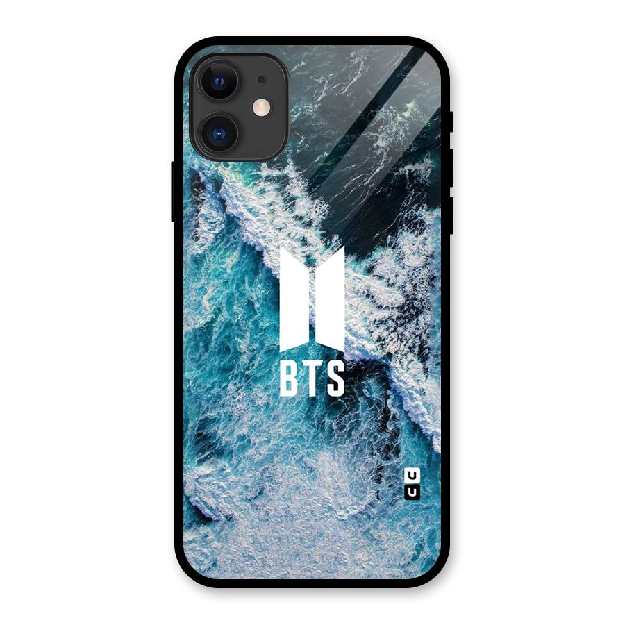 BTS Ocean Waves Glass Back Case for iPhone 11