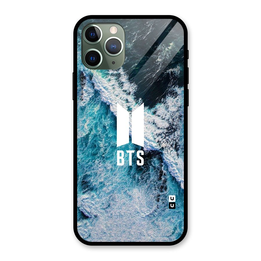 BTS Ocean Waves Glass Back Case for iPhone 11 Pro