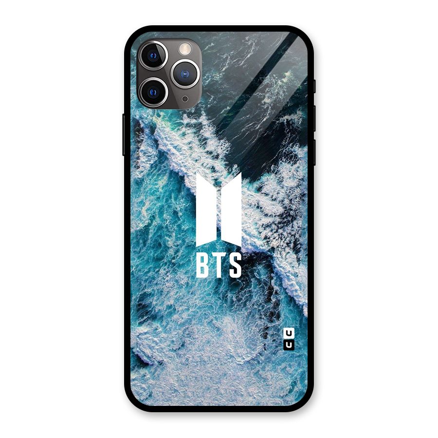 BTS Ocean Waves Glass Back Case for iPhone 11 Pro Max