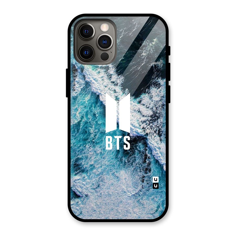 BTS Ocean Waves Glass Back Case for iPhone 12 Pro