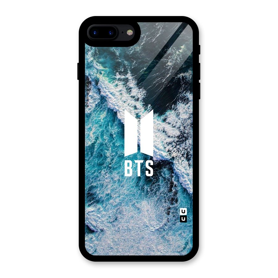BTS Ocean Waves Glass Back Case for iPhone 8 Plus