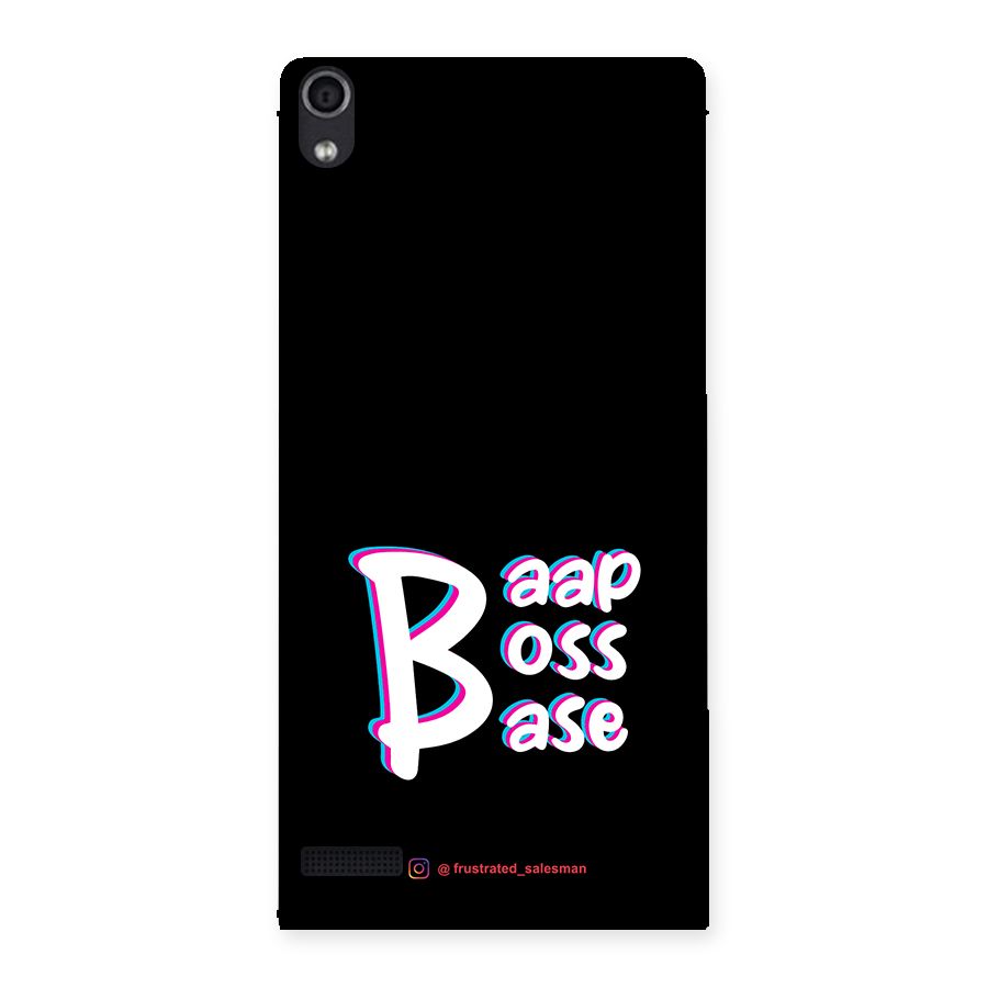 Baap Boss Base Black Back Case for Ascend P6