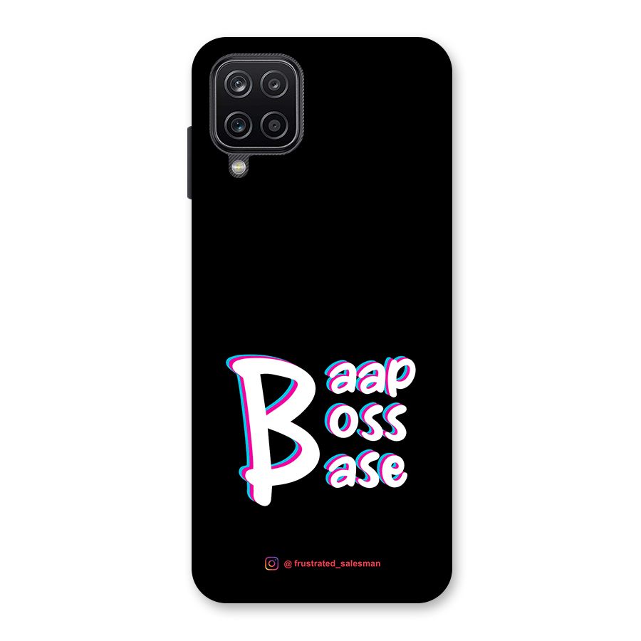 Baap Boss Base Black Back Case for Galaxy A12